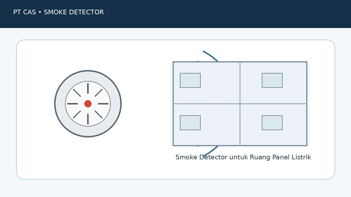 Smoke Detector untuk Ruang Panel Listrik